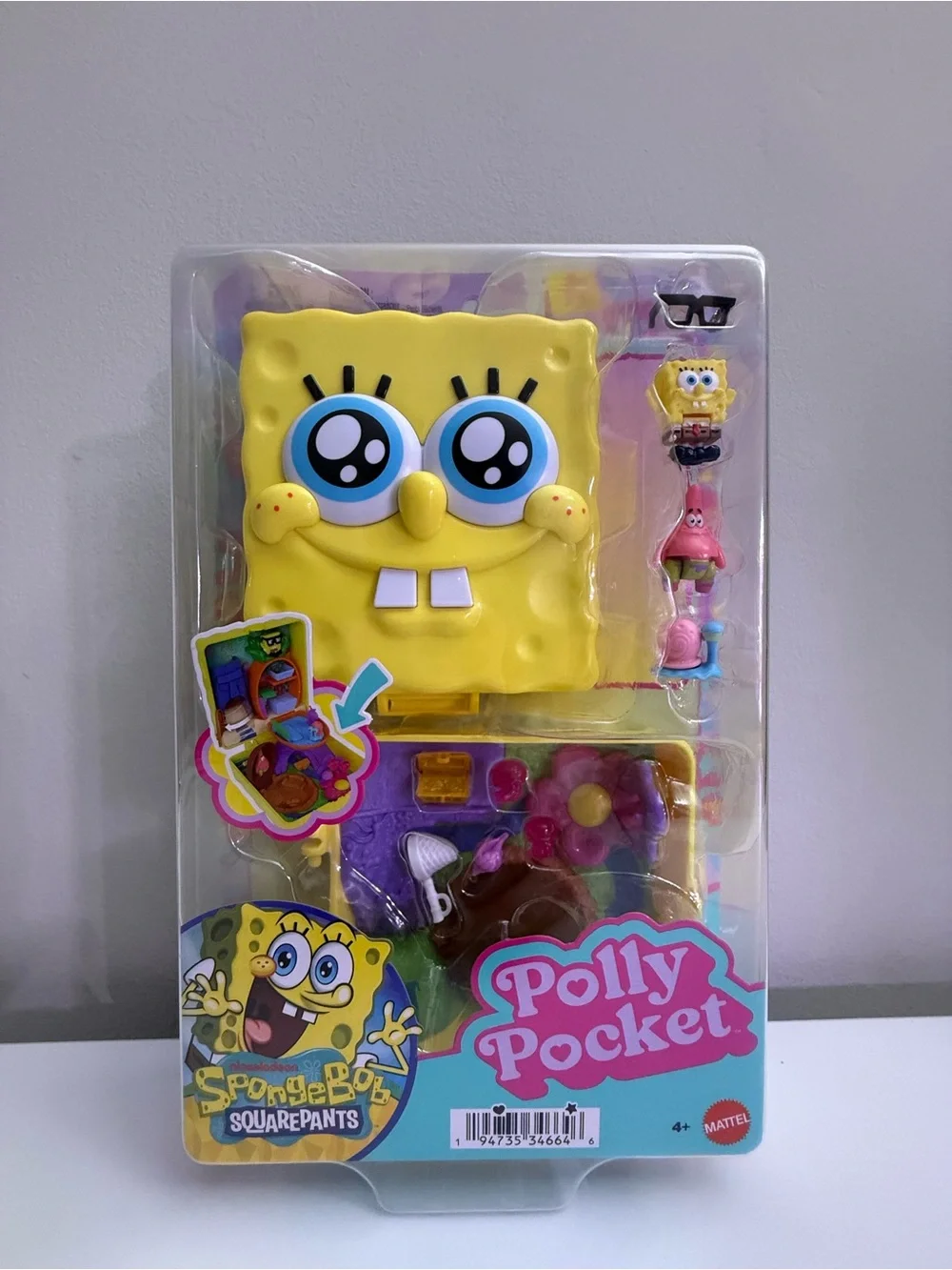 Mattel Polly Pocket SpongeBob SquarePants Compact Playset Toy Nickelodeon NIP